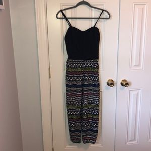 tribal print jumpsuit